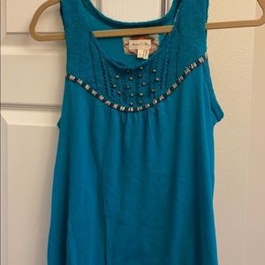 Turquoise top